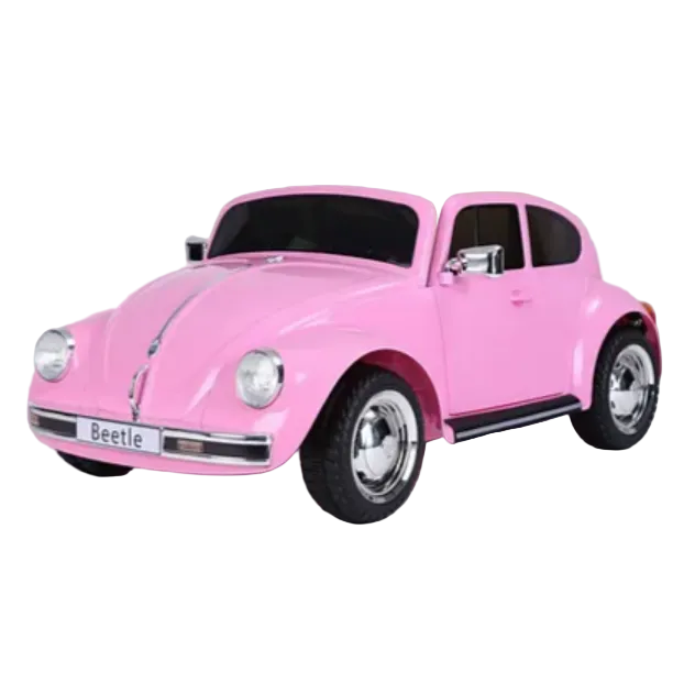 Volkswagen Beetle Kids Electric Ride On Car - Pink Age 3+