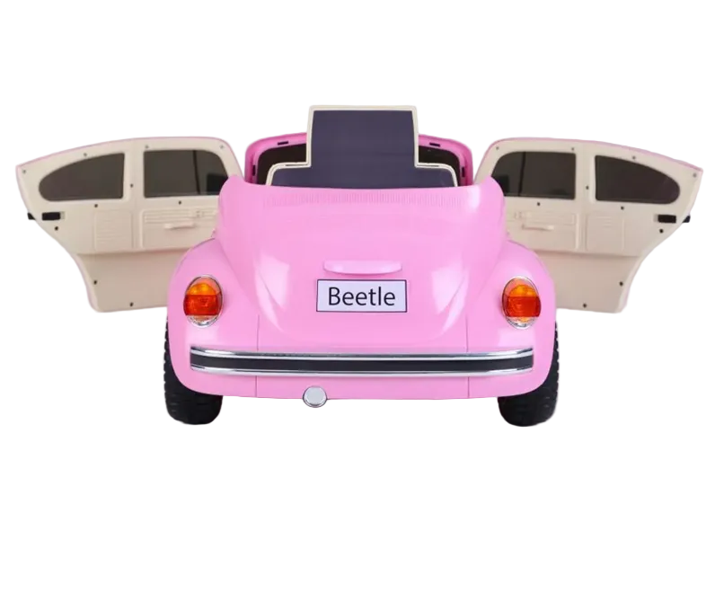Volkswagen Beetle Kids Electric Ride On Car - Pink Age 3+