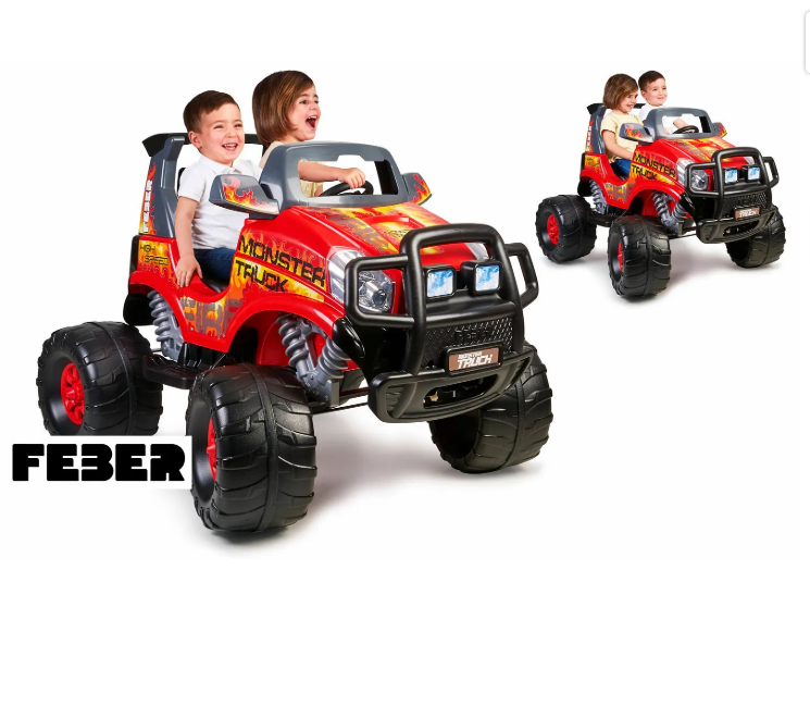 Feber Monster Truck Kids Ride-On Age 3-7 Years