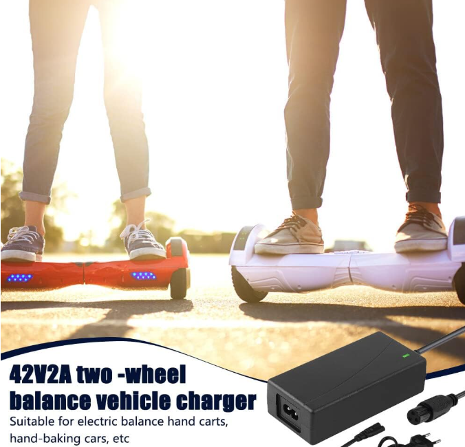 Hoverboard Charger Electric Scooter Charger, 42V 2A