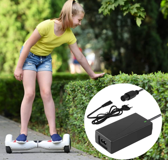 Hoverboard Charger Electric Scooter Charger, 42V 2A