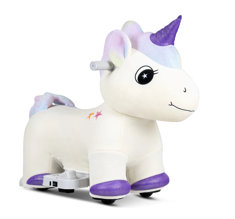 Spartan Unicorn 6V Plush Electric Ride On Age 3+