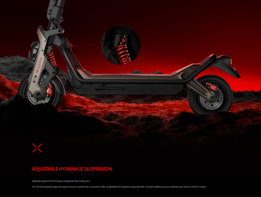 Segway Ninebot GT3 Super scooter 50kmh max speed 80km Range 2400W max power
