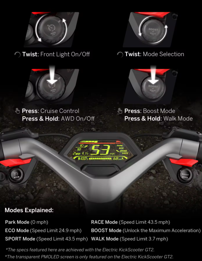 Segway Ninebot GT2 Superscooter 70kmh 90km Range