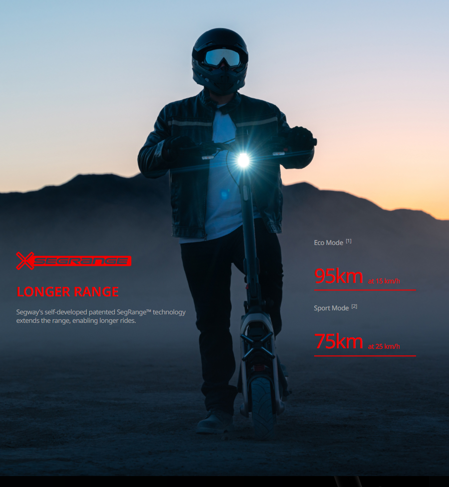 Segway Ninebot GT3 Super scooter 50kmh max speed 80km Range 2400W max power
