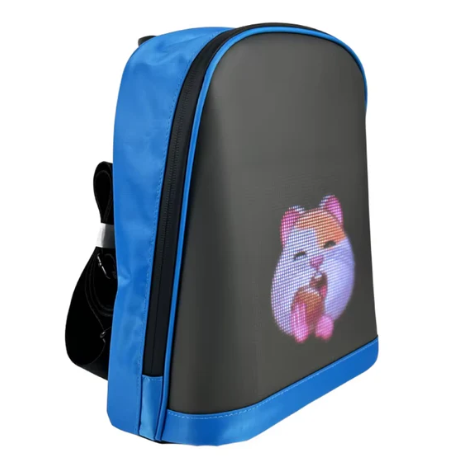 LED display backpack R1 motorcycle backpack with customizable programmable smart light-up digital display