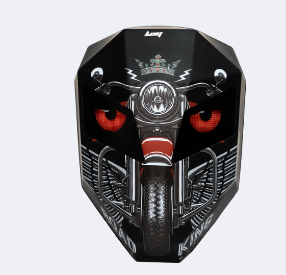 Iron Man Crown LED Display Smart Backpack – Ultimate Rider Visibility & Style