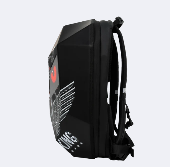Iron Man Crown LED Display Smart Backpack – Ultimate Rider Visibility & Style