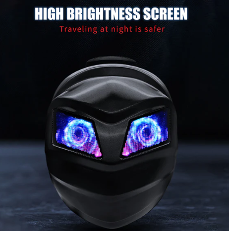 Iron Man Crown LED Display Smart Backpack – Ultimate Rider Visibility & Style