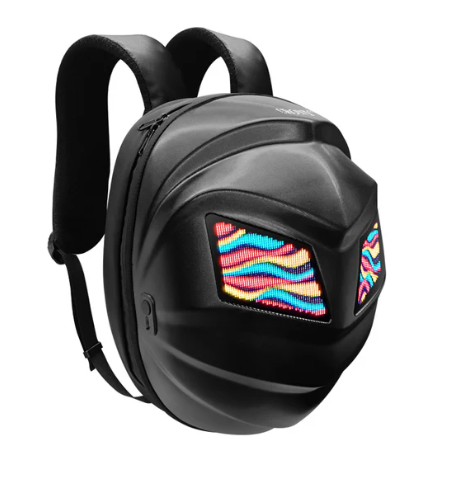 Iron Man Crown LED Display Smart Backpack – Ultimate Rider Visibility & Style