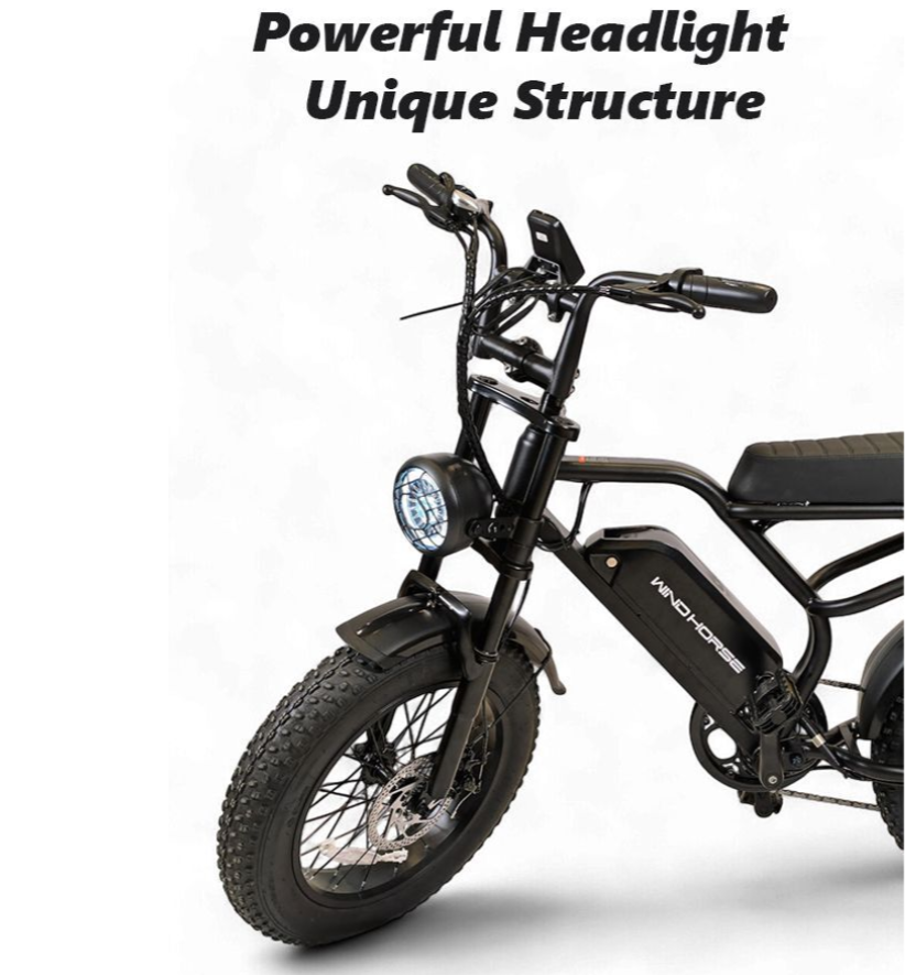 Windhorse V8 Fat Tyre E Bike 48V 18Ah 750W 2025 NEW Model