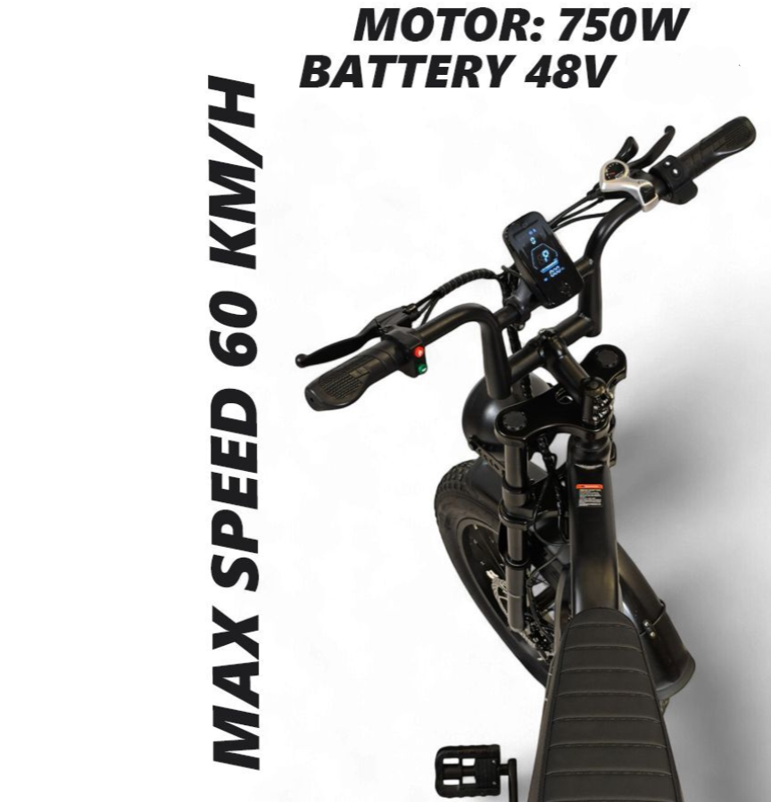 Windhorse V8 Fat Tyre E Bike 48V 18Ah 750W 2025 NEW Model