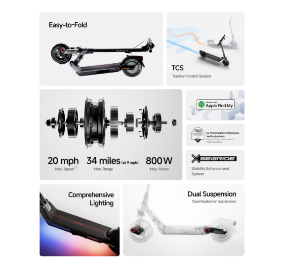 Segway E3 Pro Electric Scooter 32kmh Speed