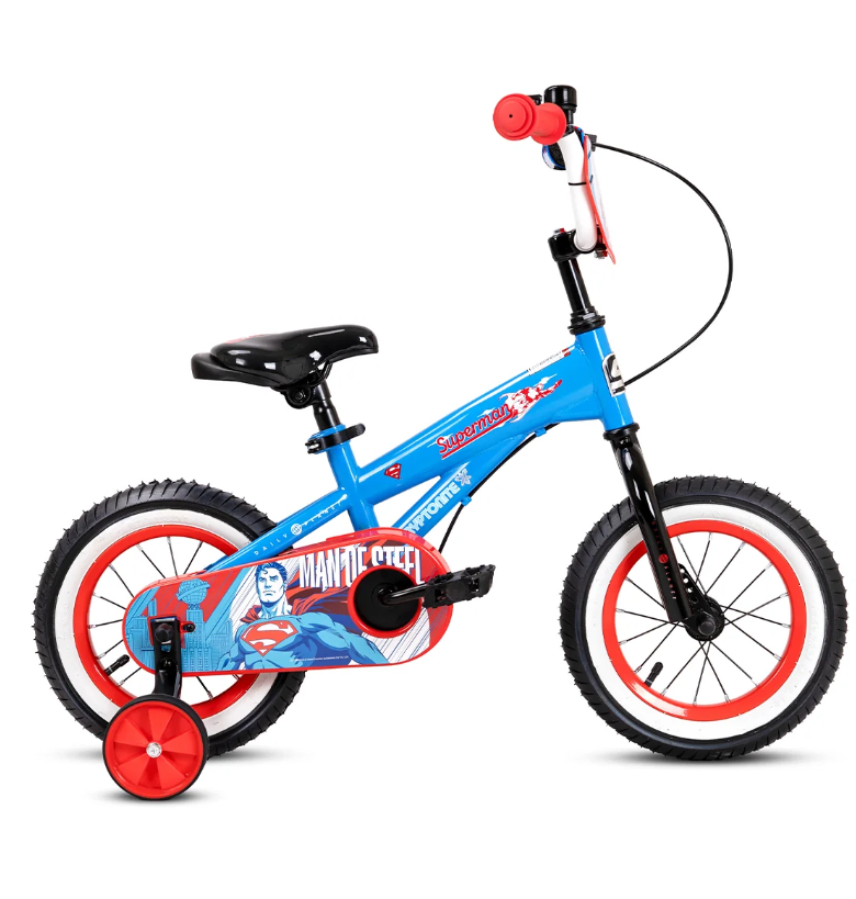 Spartan 12" Superman Kids Bicycle – First Ride for Little Heroes Age 2-5 Years