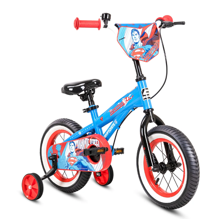 Spartan 12" Superman Kids Bicycle – First Ride for Little Heroes Age 2-5 Years