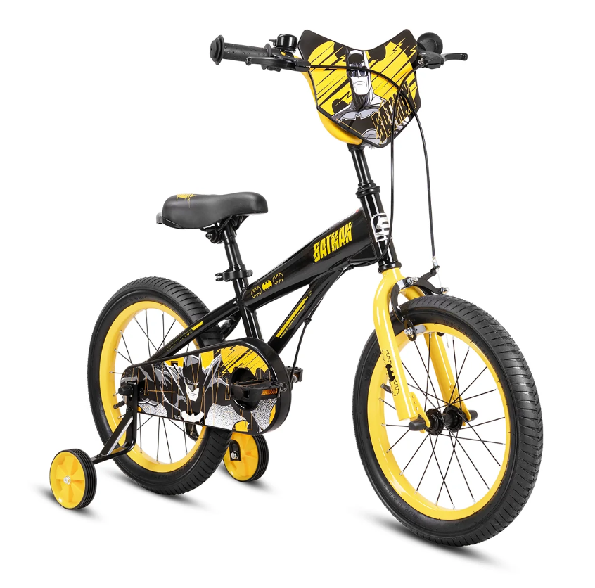 Spartan 12" Batman Kids Bicycle – First Ride for Little Heroes Age 2-5