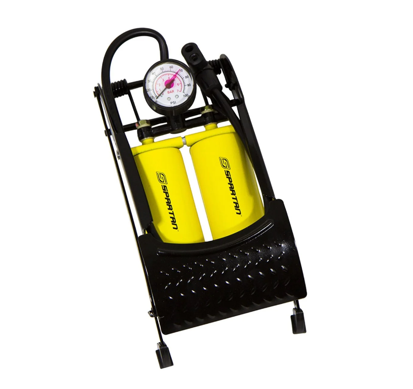 Spartan Double Cylinder Foot Pump – 200PSI