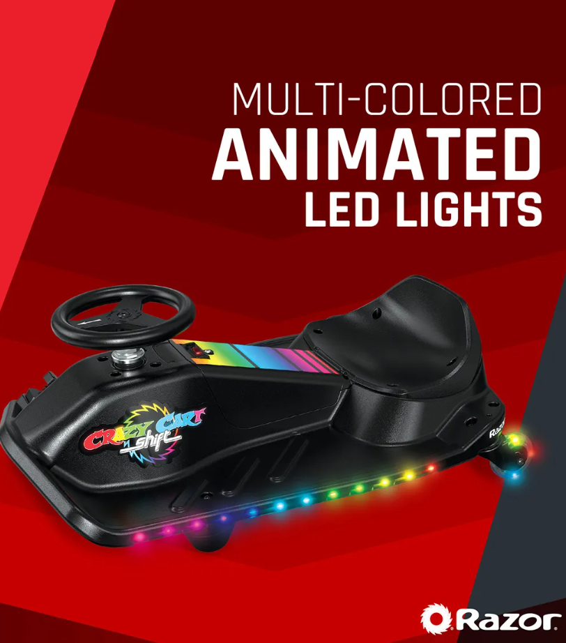 RAZOR Crazy Cart Shift Lightshow 13 kmh Age 8+