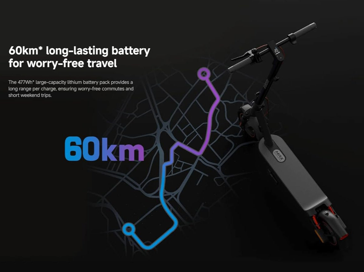 Xiaomi Electric Scooter 5 Max GL 60km Long Range Fast charging