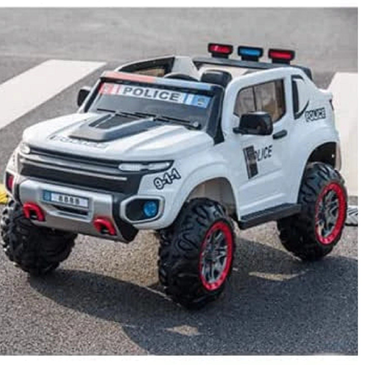 Police Ride-On Electric Car 12v for Kids Age 1-13 Years
