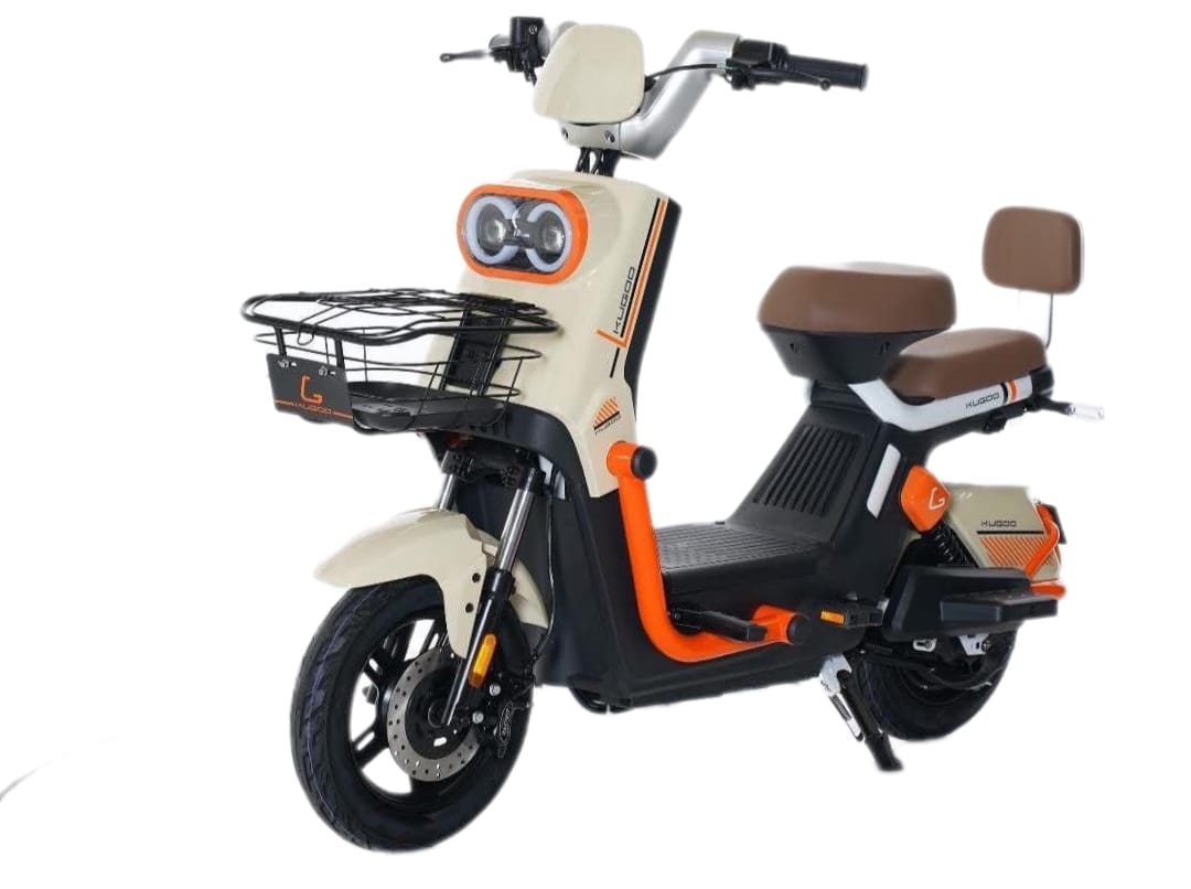 Kugoo Electric Bike with minions eyes two seater home cargo city rider